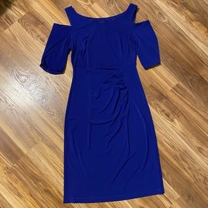 Connected Apparel Cold Shoulder Dress